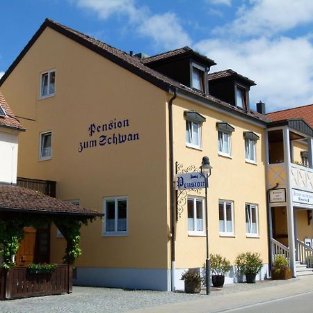 Pension "Zum Schwan" Muhr am See Bagian luar foto