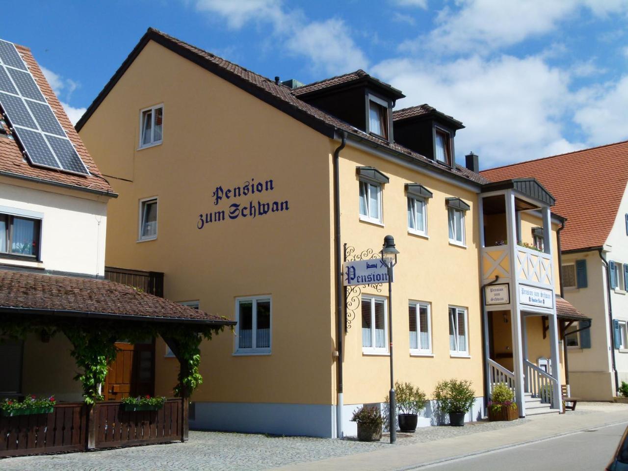 Pension "Zum Schwan" Muhr am See Bagian luar foto